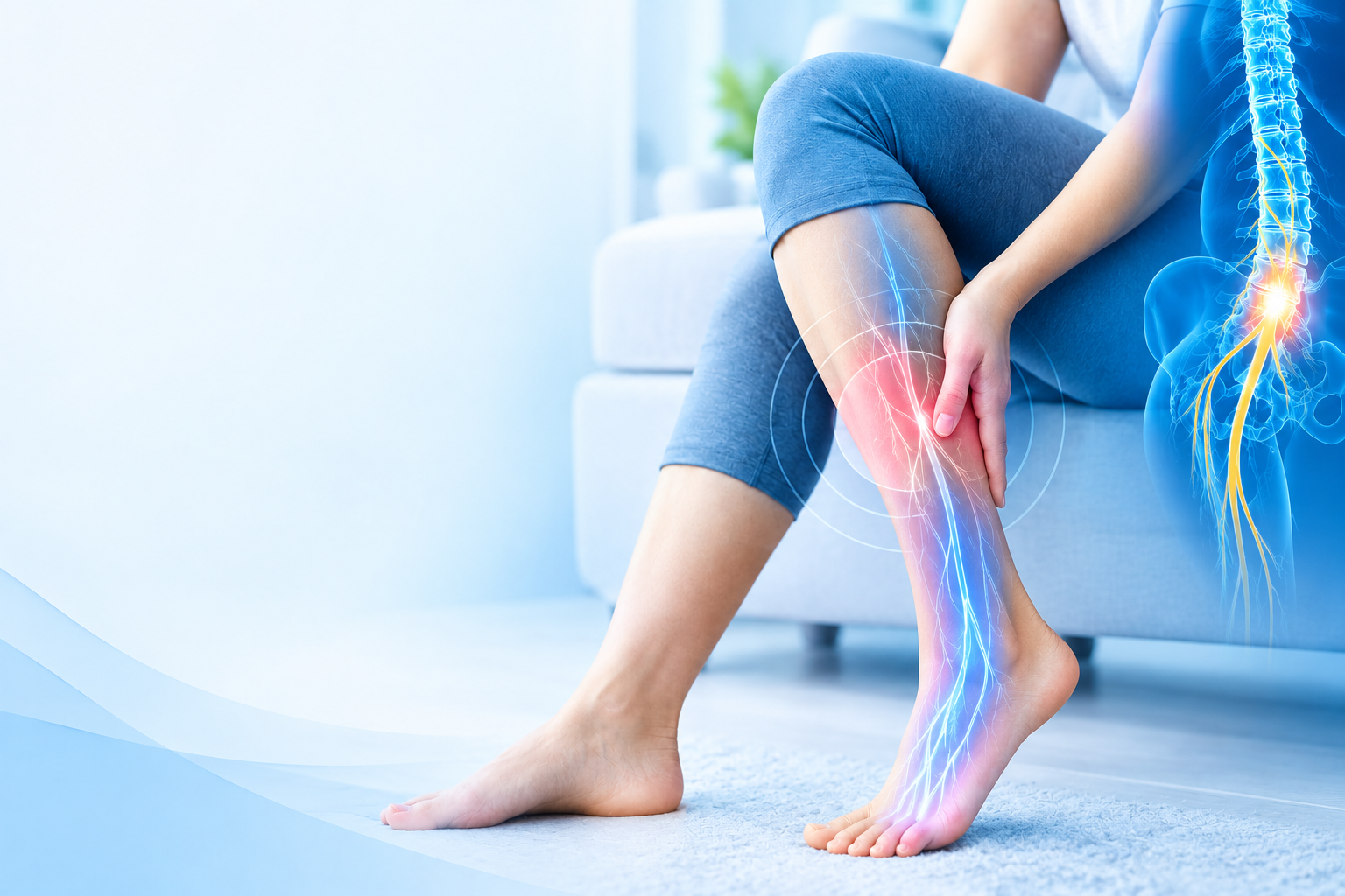 causes tingling and numbness in the legs